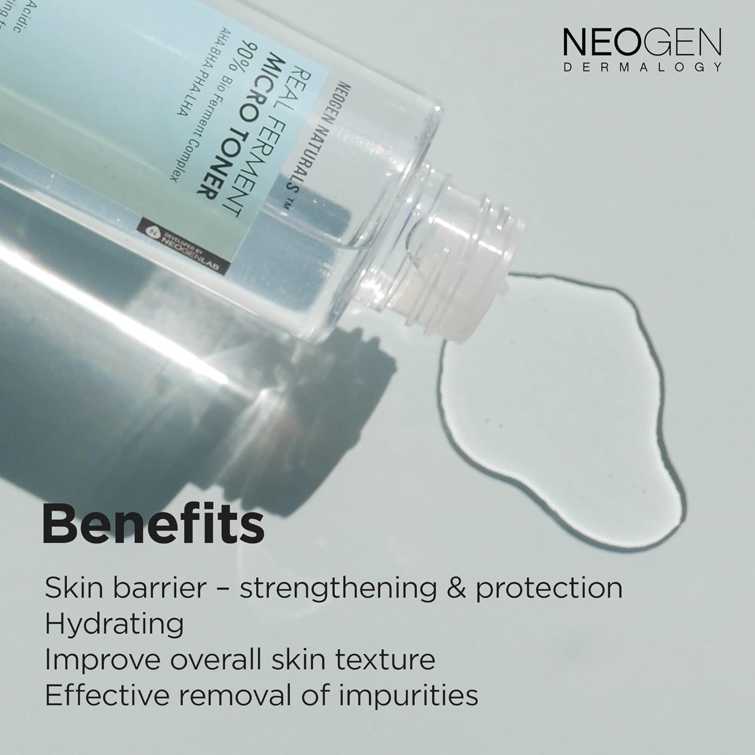 imageDERMALOGY by NEOGEN Real Ferment Micro Essence Korean Skincare Toner amp Essence with 93 Ferments for Instant Hydration and HealthyLooking Skin 507 fl oz 150 mlMicro Essence Micro Toner Set