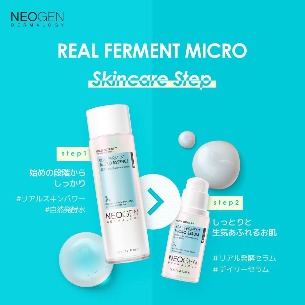 imageDERMALOGY by NEOGEN Real Ferment Micro Essence Korean Skincare Toner amp Essence with 93 Ferments for Instant Hydration and HealthyLooking Skin 507 fl oz 150 mlMicro Serum
