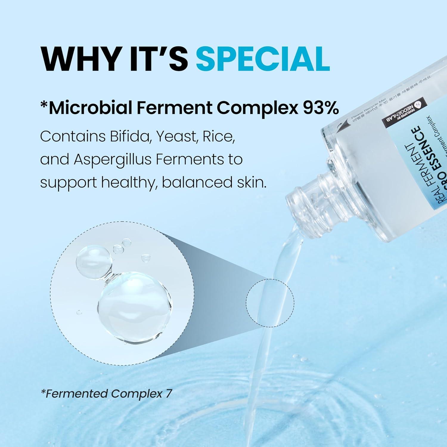 imageDERMALOGY by NEOGEN Real Ferment Micro Essence Korean Skincare Toner amp Essence with 93 Ferments for Instant Hydration and HealthyLooking Skin 507 fl oz 150 mlMicro Essence