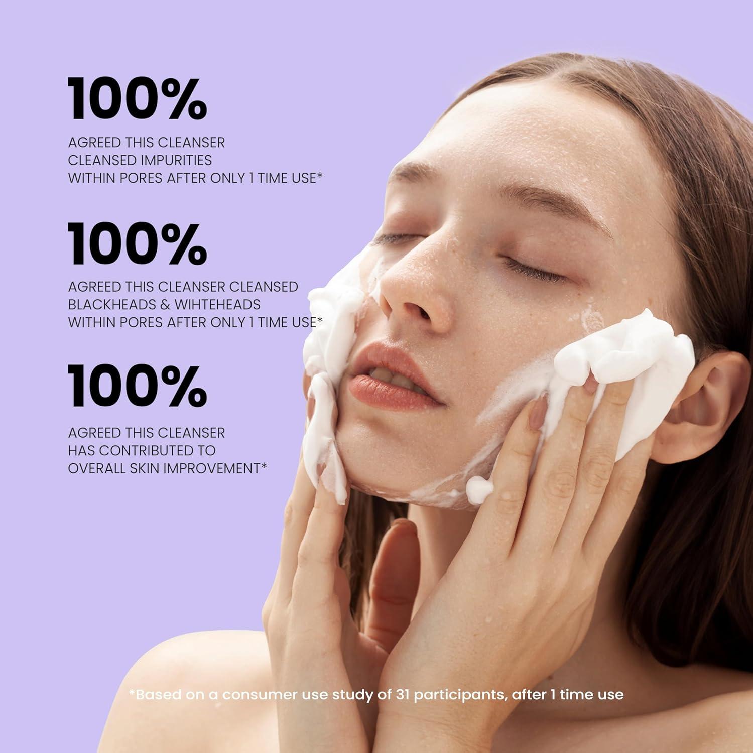 imageDERMALOGY by NEOGENLAB BerryPore Pore Cleansing Mousse Deep Pore Cleanser with AHABHA Removes Excess Oil amp Impurities KBeauty Face Wash 507 fl oz 150 ml