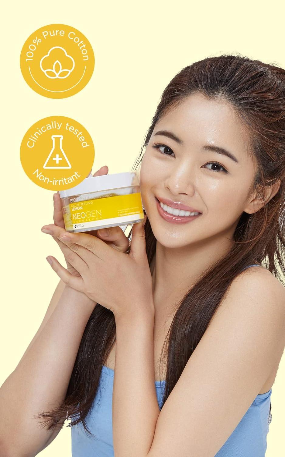 imageDERMALOGY by NEOGENLAB BioPeel Gauze Peeling Pads Wine 30 pads Exfoliating amp Firming Peeling Pad with PHA amp Red Wine amp Resveratrol amp Acid Hyaluronic Korean Skin Care02 30pads BioPeel Gauze Peeling Lemon