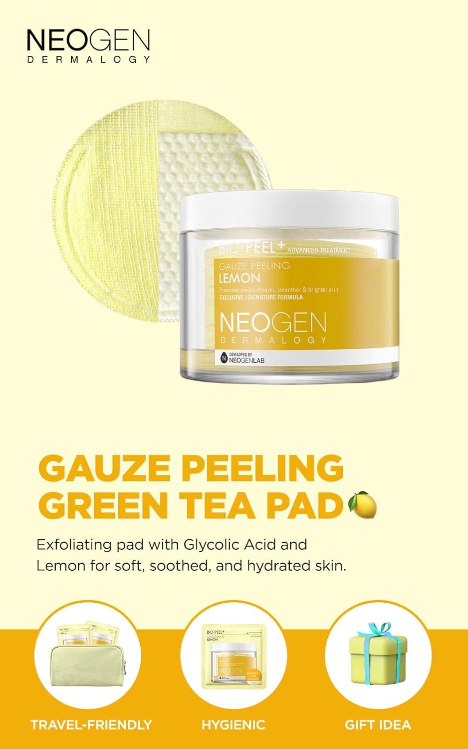imageDERMALOGY by NEOGENLAB BioPeel Gauze Peeling Pads Wine 30 pads Exfoliating amp Firming Peeling Pad with PHA amp Red Wine amp Resveratrol amp Acid Hyaluronic Korean Skin Care06 8pads BioPeel Gauze Peeling Lemon