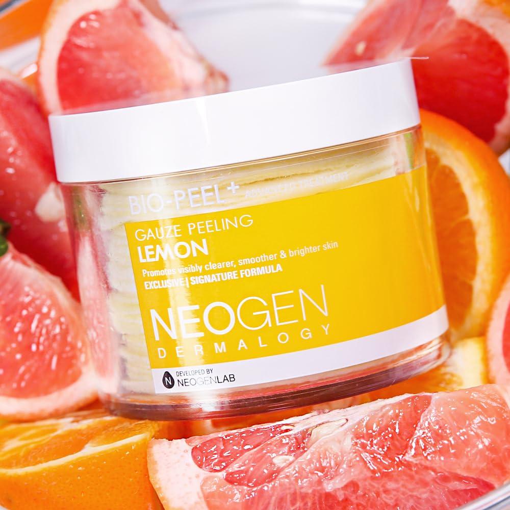 imageDERMALOGY by NEOGENLAB BioPeel Gauze Peeling Pads Wine 30 pads Exfoliating amp Firming Peeling Pad with PHA amp Red Wine amp Resveratrol amp Acid Hyaluronic Korean Skin Care06 8pads BioPeel Gauze Peeling Lemon