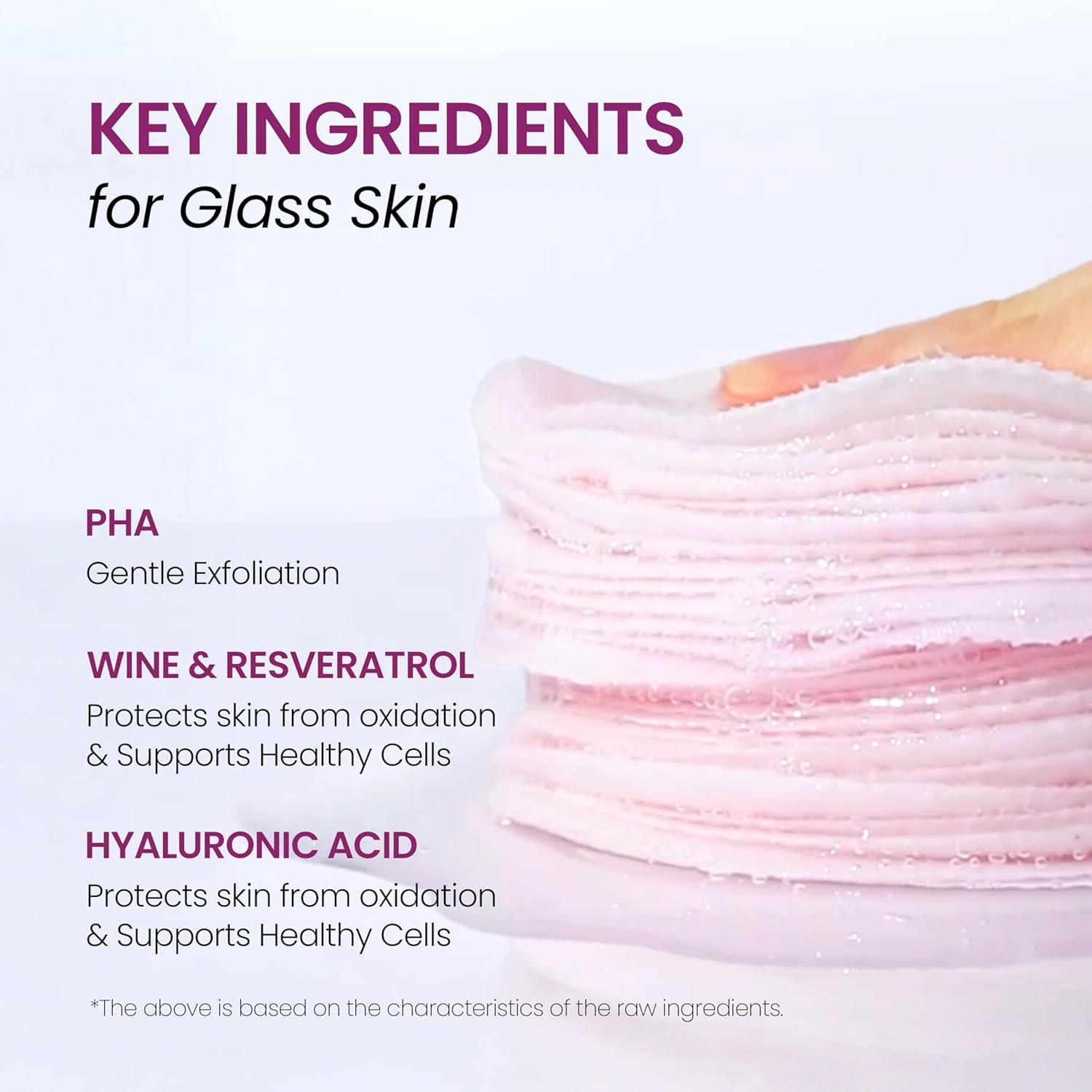imageDERMALOGY by NEOGENLAB BioPeel Gauze Peeling Pads Wine 30 pads Exfoliating amp Firming Peeling Pad with PHA amp Red Wine amp Resveratrol amp Acid Hyaluronic Korean Skin Care03 30pads BioPeel Gauze Peeling Wine