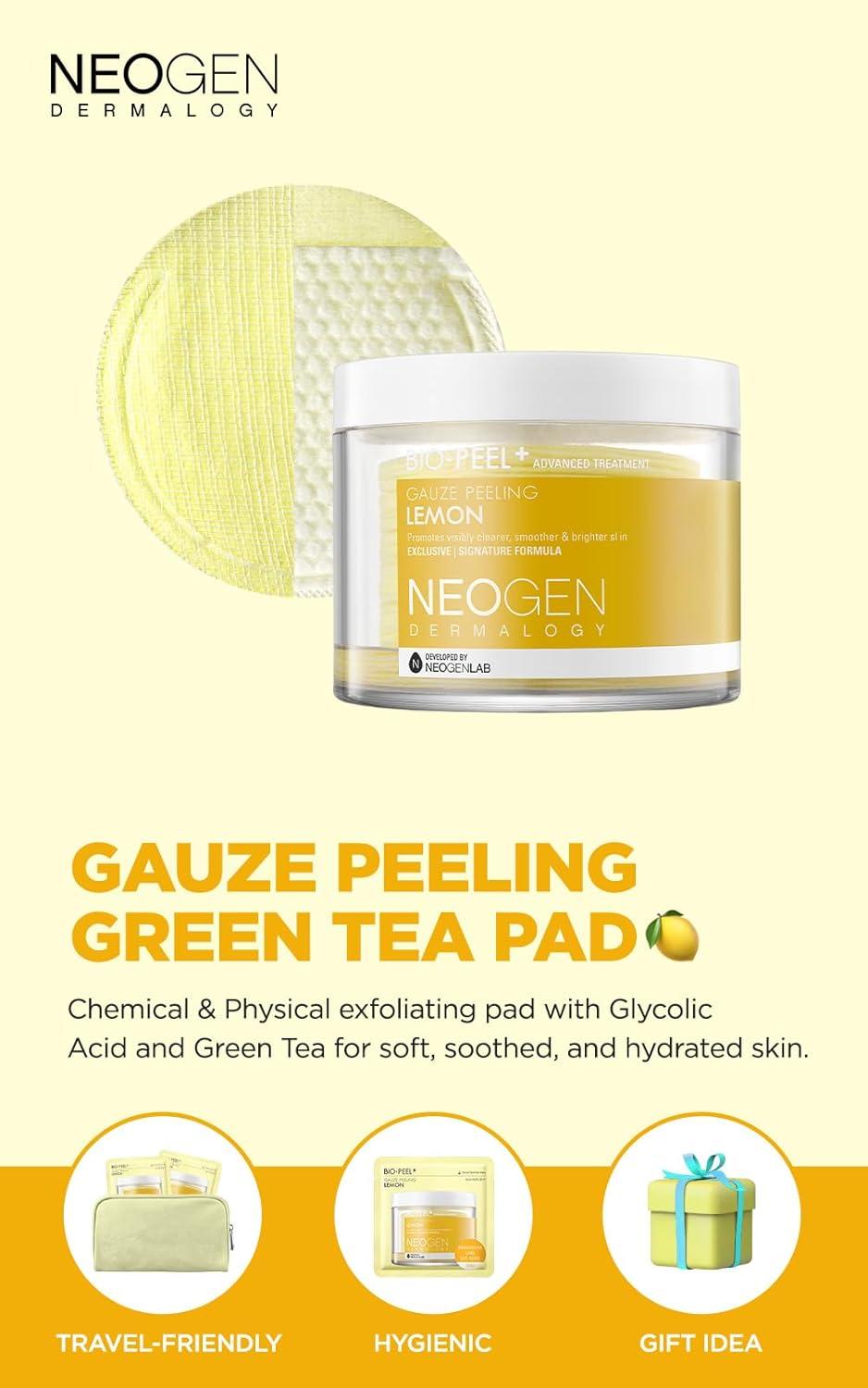imageDERMALOGY by NEOGENLAB BioPeel Gauze Peeling Pads Wine 30 pads Exfoliating amp Firming Peeling Pad with PHA amp Red Wine amp Resveratrol amp Acid Hyaluronic Korean Skin Care02 30pads BioPeel Gauze Peeling Lemon