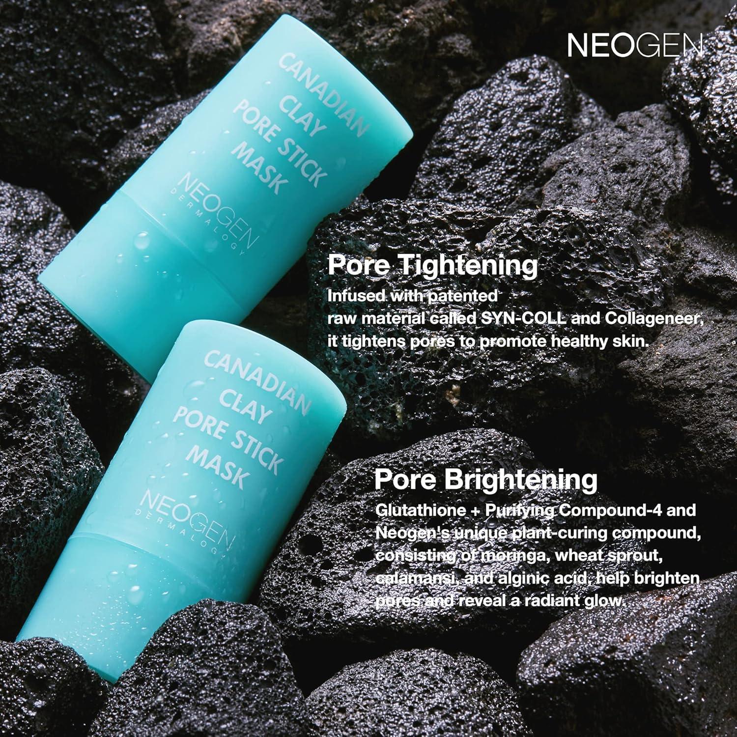 imageDERMALOGY by NEOGENLAB Canadian Clay Pore Stick Mask 28g 099 oz Minimizes Pores Removes Blackheads amp Excess Sebum Glacial Mud amp Colloidal Clay Korean Skincare