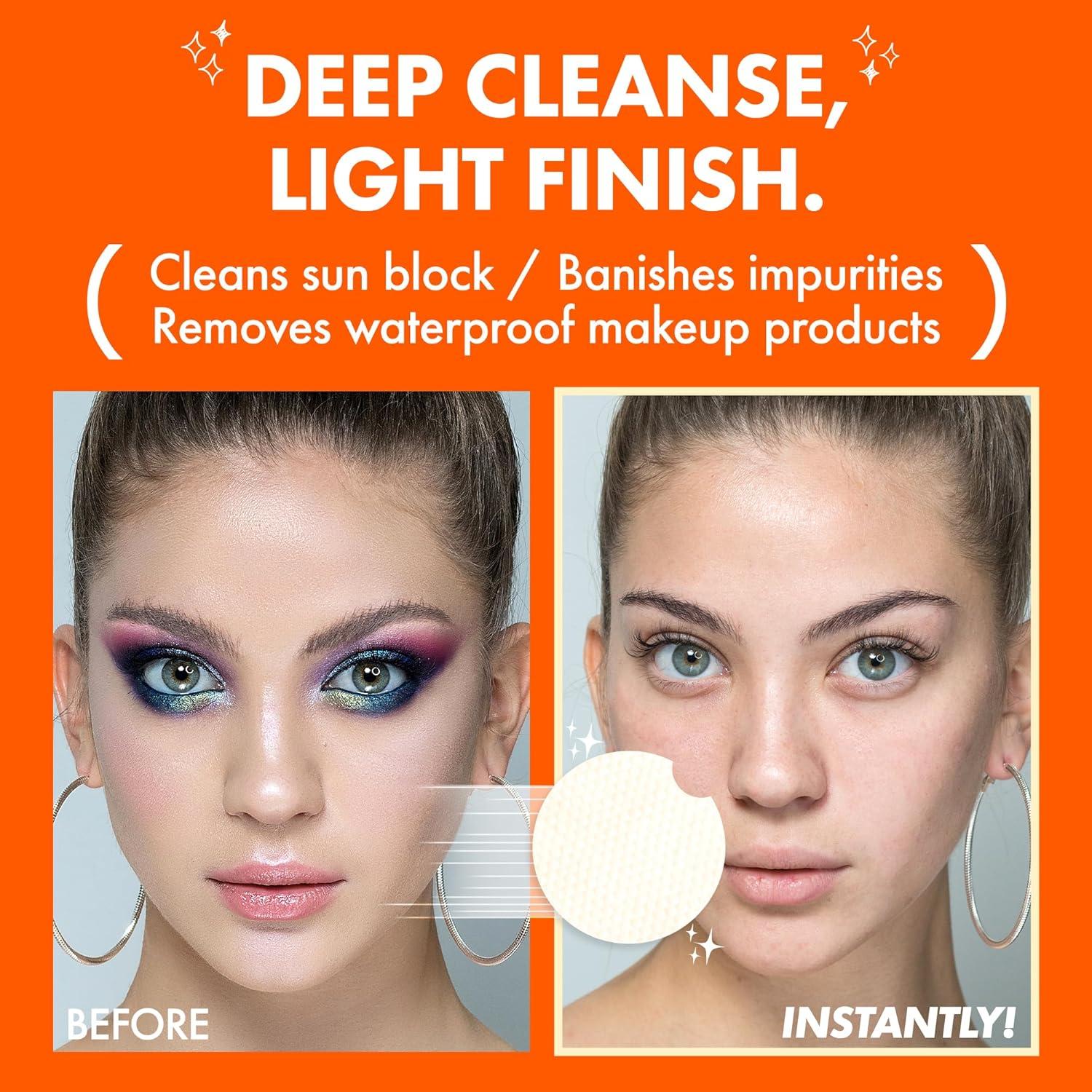 imageDERMALOGY by NEOGENLAB Carrot Deep Clear Remover Oil Pad 60 Pads Facial Oil Make Up Remover Cotton Pad for Sensitive Skin Gently Removes Waterproof Makeup amp Impurities AlcoholFree