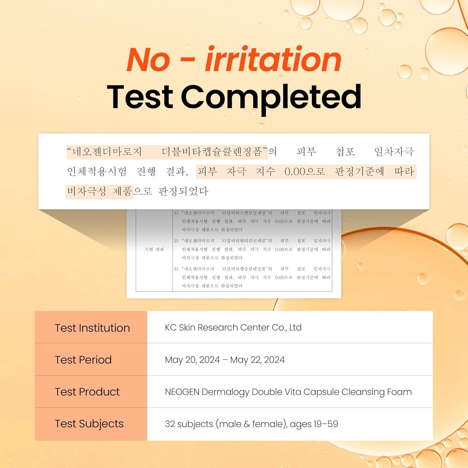 imageDERMALOGY by NEOGENLAB Double Vita Capsule Cleansing Foam VitaminRich Daily Face Cleanser with AHABHA amp Yuzu Lime Extract Brightening amp Hydrating GeltoFoam Cleanser All Skin Types 507 fl oz