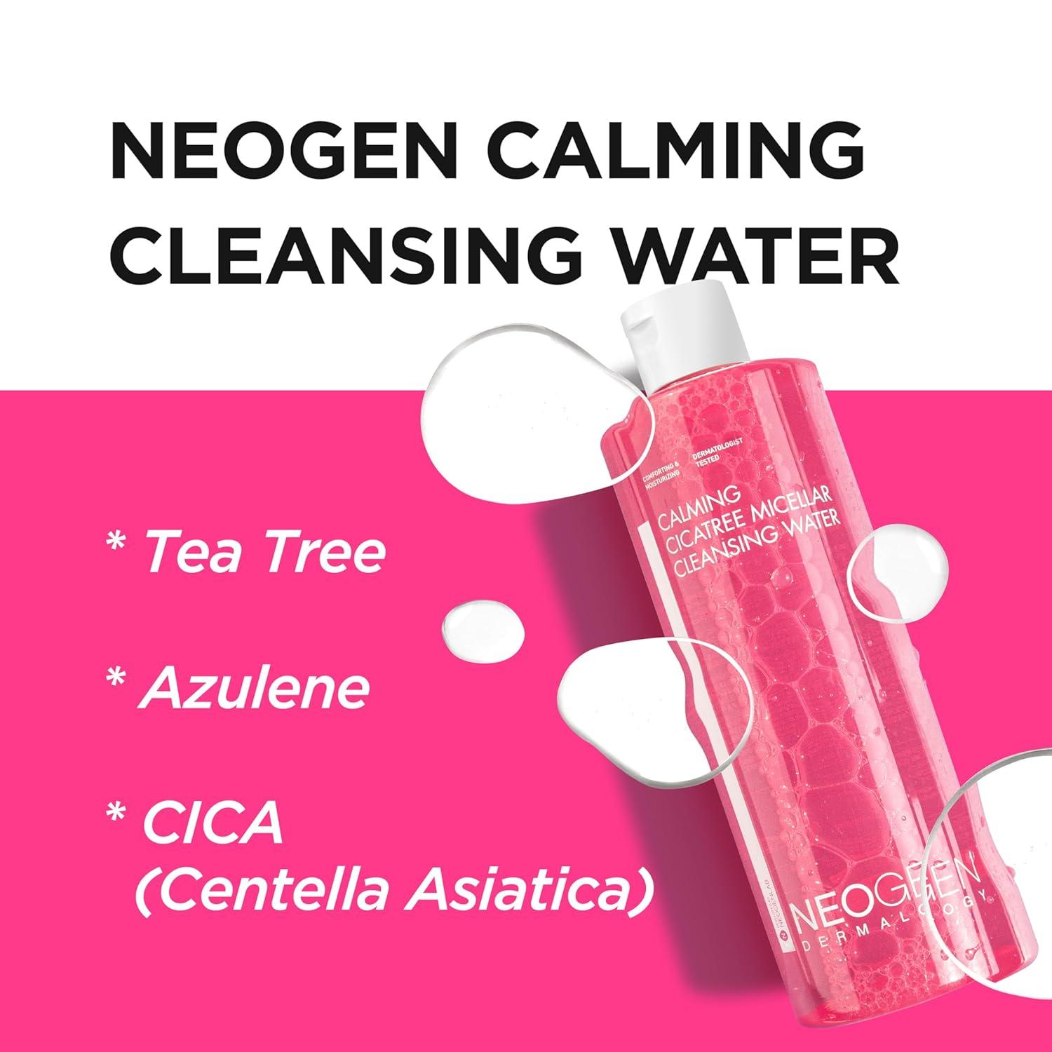 imageDERMALOGY by NEOGENLAB NEOGEN Calming Cleansing Water Cica Tree Micellar 1352oz400ml for Sensitive SkinKorean Skin CareKBeautymild cleansing