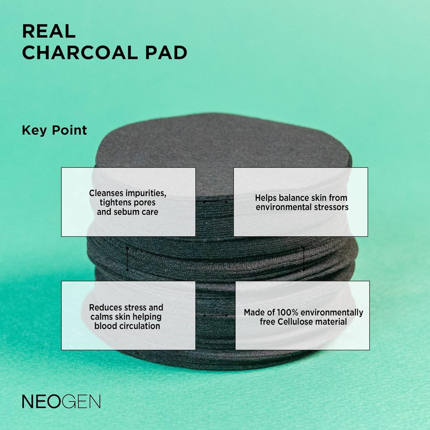 imageDERMALOGY by NEOGENLAB Real Charcoal Pad 60 pads Daily Deep Pore Facial Cleansing Pads with PHA LHA amp Charcoal for Normal amp Oily Skin amp Dry Skin Korean Skin Care