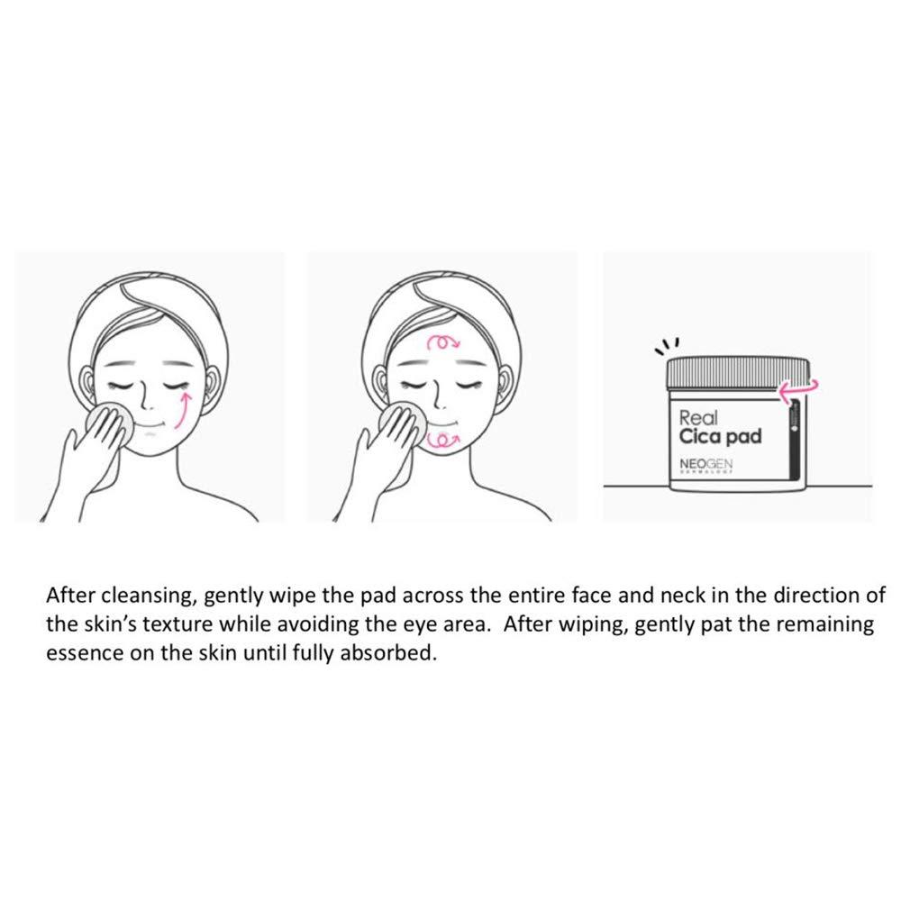 imageDERMALOGY by NEOGENLAB Real Cica Pad Restores Skin Barrier Soothes Gently Exfoliates amp Cleanses Cica Micellar Pad