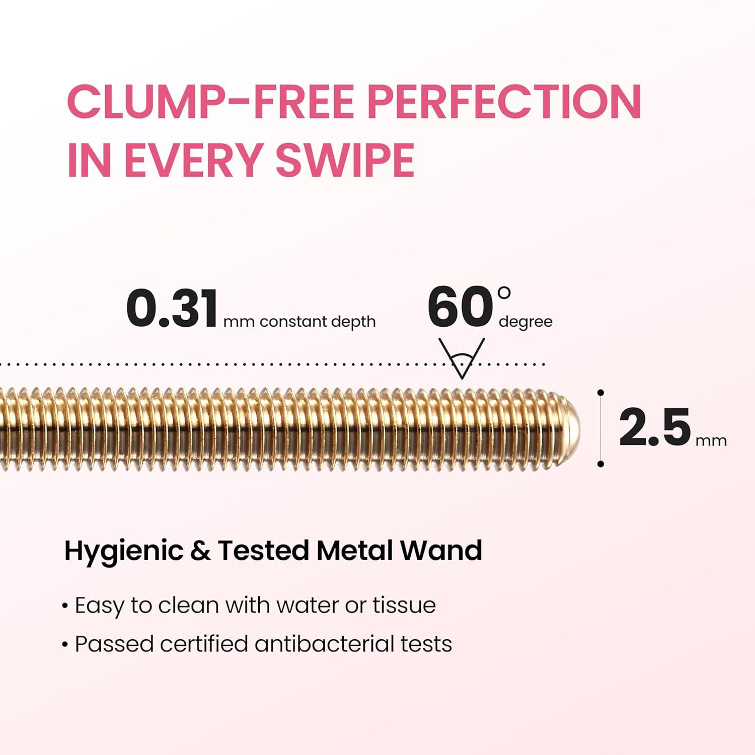 imageKBeauty Neogen Dermalogy Extra Volume Curl Metal Mascara Volume Black Refill SetSlim Black