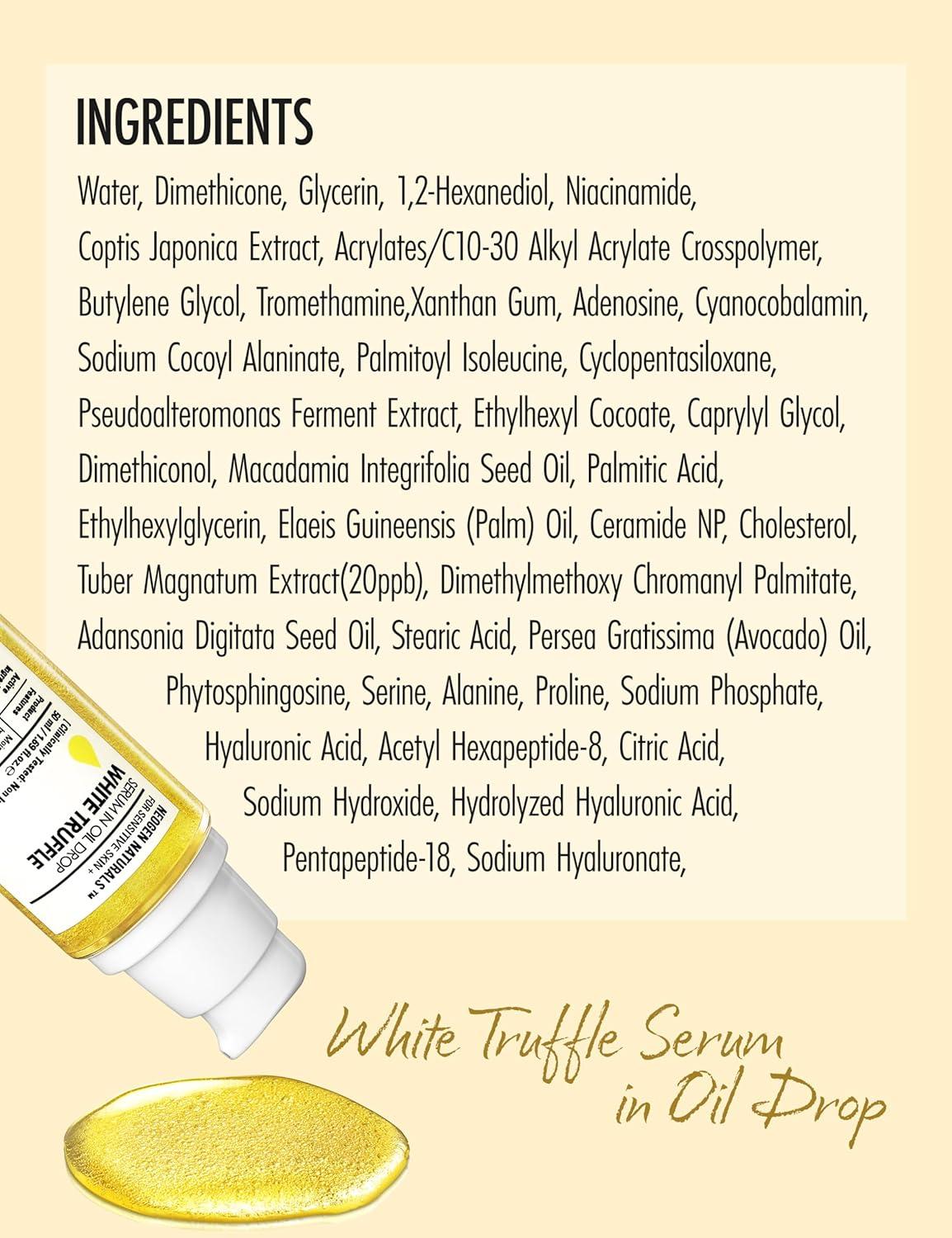imageKBeauty Neogen Dermalogy White Truffle Serum in Oil Drop w 3 Hyaluronic Acid amp Niacinamide Hydrating Face Oil Korean Glass Skin Serum 169 fl oz