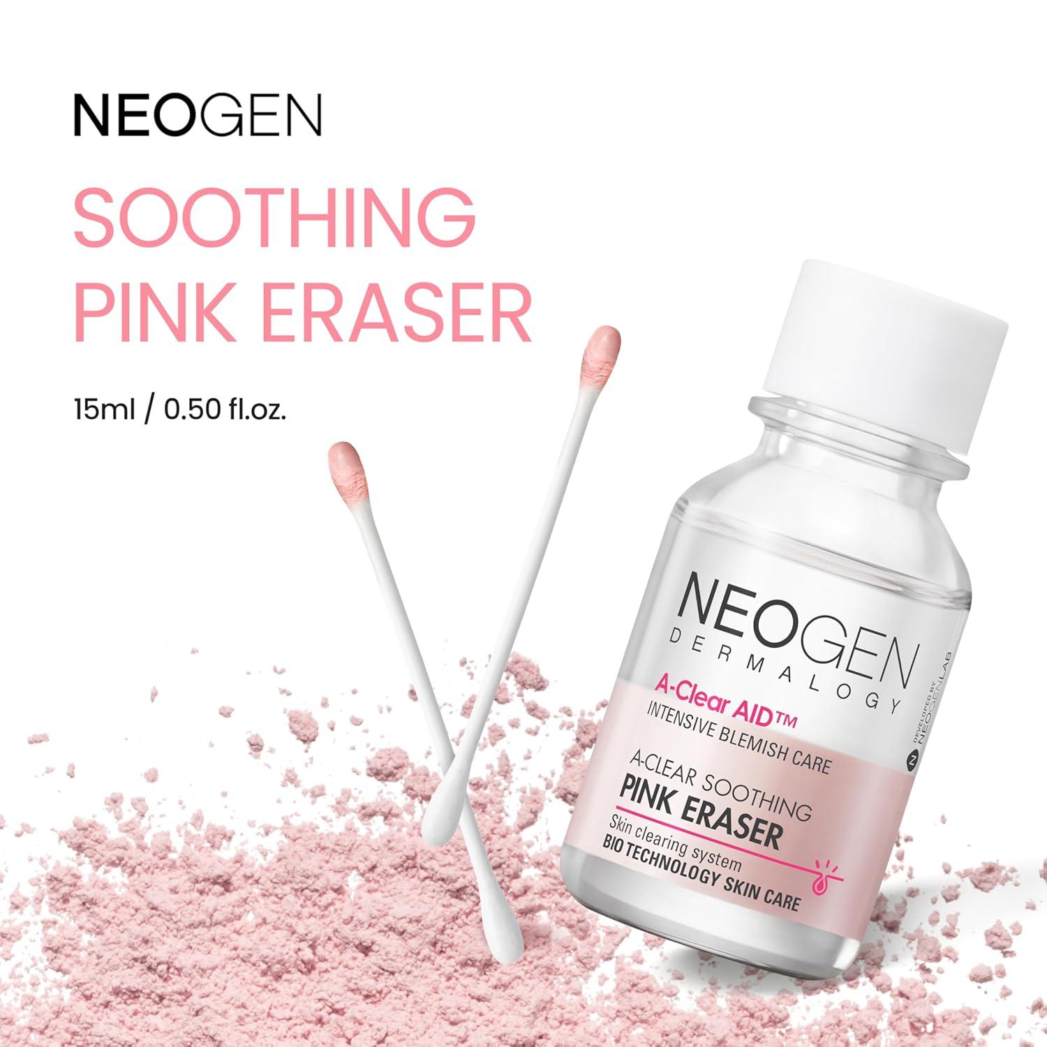 imageNEOGEN AClear Soothing Pink Eraser Spot Care Blemish Care Korean Skin Care Pink Pimple Drying Power Calamine Powder Nighttime Spot for Face and Skin 050 Fl Oz
