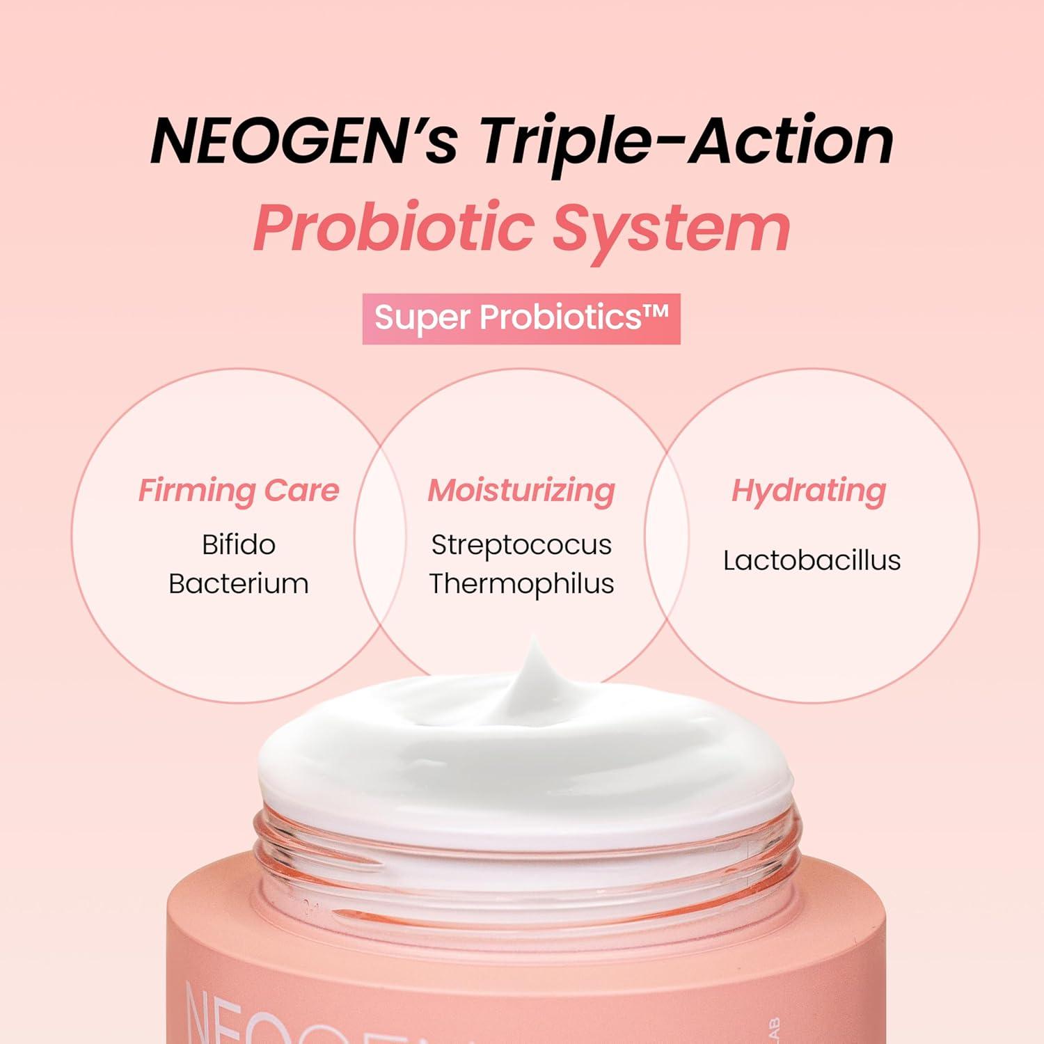 imageNEOGEN Probiotics Relief Cream 176 oz 50g Hydrating amp Firming Facial Moisturizer with Probiotics Lactobacillus amp Bifida amp Collagen Korean Skin CareRelief Cream