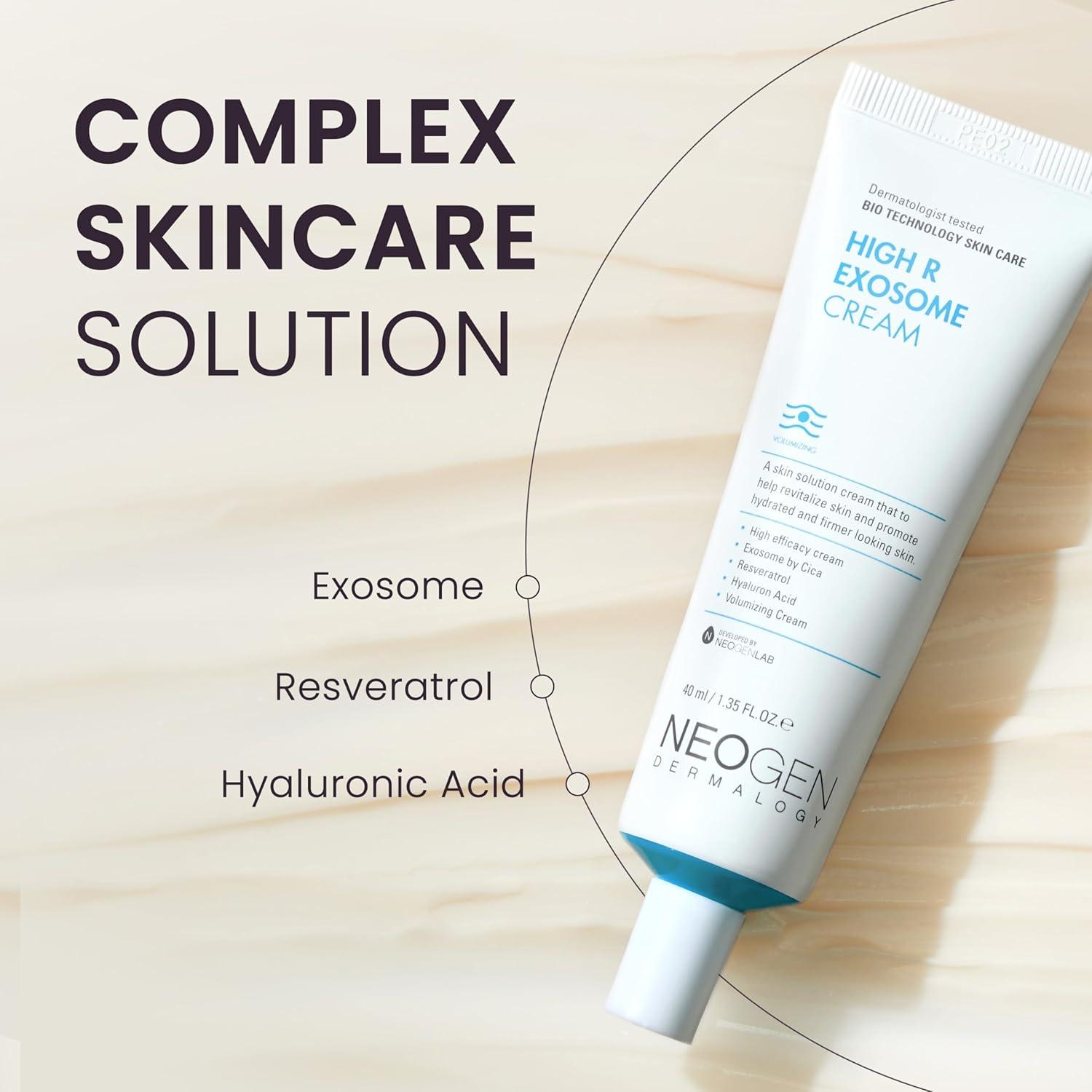 imageNEOGEN by DERMALOGY High R Exosome Cream Hydrating Face Moisturizer with Hyaluronic Acid Peptides amp Resveratrol Korean Skincare for Skin Nourishment amp Elasticity 136 fl oz