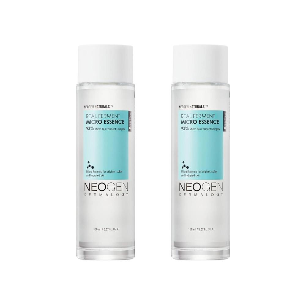 imageDERMALOGY by NEOGEN Real Ferment Micro Essence Korean Skincare Toner amp Essence with 93 Ferments for Instant Hydration and HealthyLooking Skin 507 fl oz 150 mlMicro Essence Pack of 2