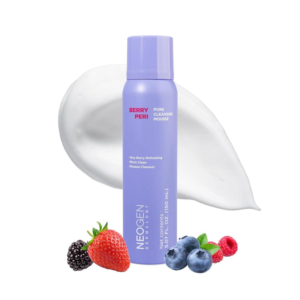 imageDERMALOGY by NEOGENLAB BerryPore Pore Cleansing Mousse Deep Pore Cleanser with AHABHA Removes Excess Oil amp Impurities KBeauty Face Wash 507 fl oz 150 ml