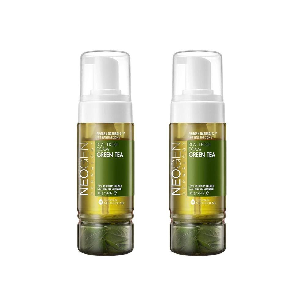imageDERMALOGY by NEOGENLAB Real Fresh Foam Cleanser Green Tea 56 Fl Oz Pack of 2