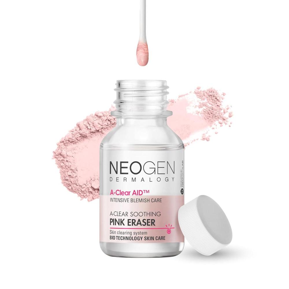 imageNEOGEN AClear Soothing Pink Eraser Spot Care Blemish Care Korean Skin Care Pink Pimple Drying Power Calamine Powder Nighttime Spot for Face and Skin 050 Fl Oz