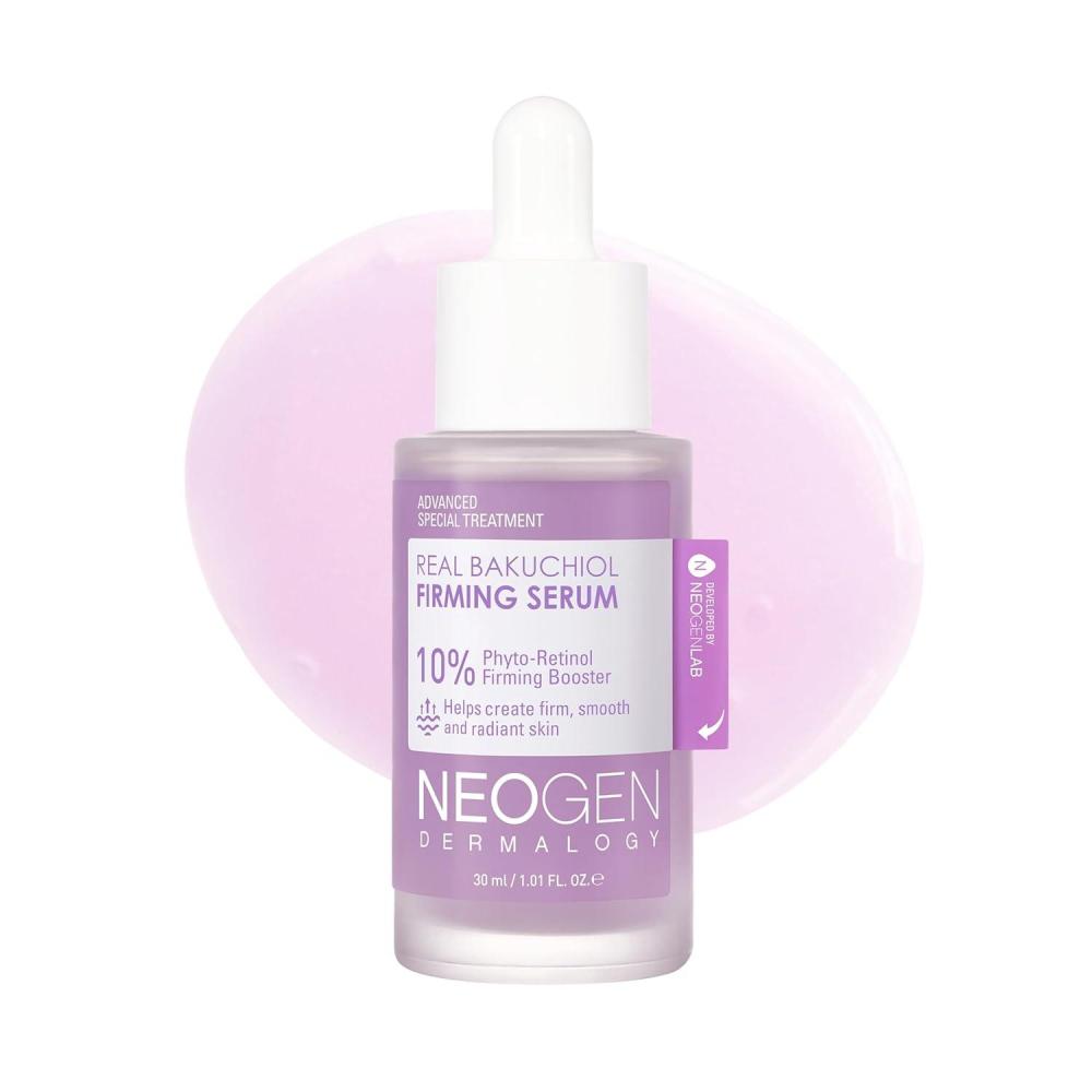 imageNEOGENDERMALOGY Real Bakuchiol Firming Serum 101 Fl Oz 30ml Natural Retinol Alternative for Sensitive skin Day amp Night Facial Serum Firms amp Minimizes Fine Lines Korean Skin CareBakuchiol