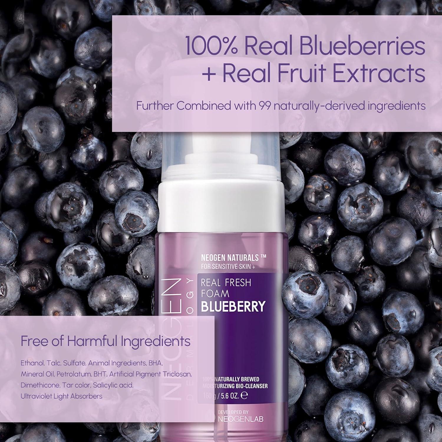 imageDERMALOGY by NEOGENLAB Real Fresh Foam Cleanser Blueberry 56 Fl Oz