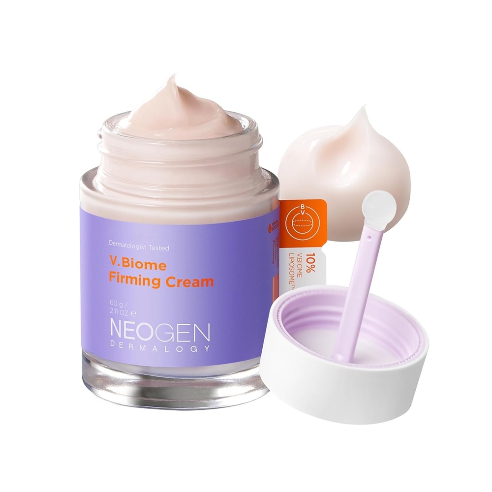 image:imageNEOGEN VBiome Firming Cream 211 oz 60 g  Nourishing amp Firming Cream with Peptides amp Vitamins Massages skin with Globe Applicator  Korean Skin CareFirming Cream