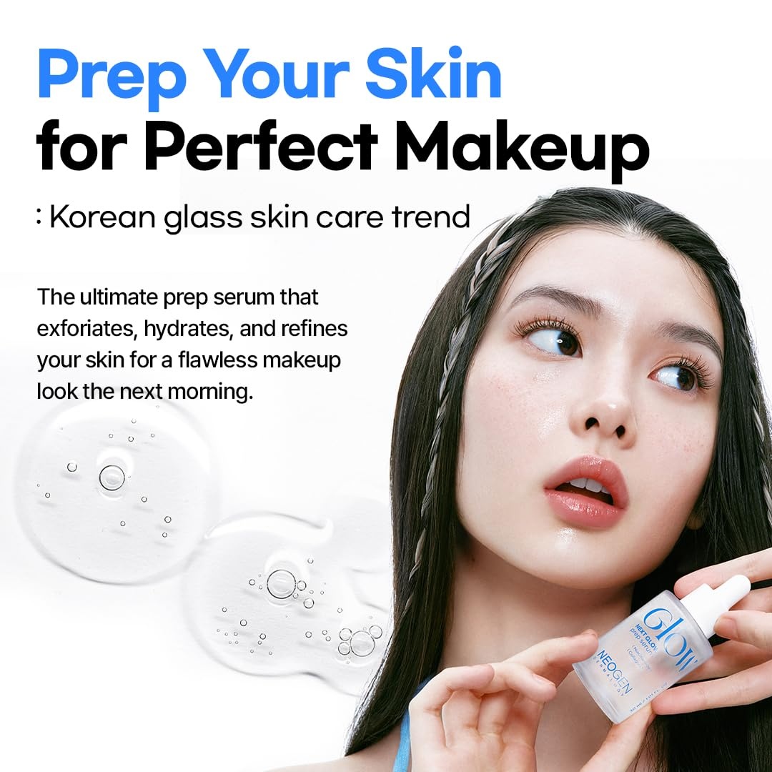 image:imageNEOGEN Dermalogy Next Glow Prep Serum 32ml 108 floz Pore Care amp Glass Skin Serum with Niacinamide 20000PPM PHA 10 AHA 3 amp 8x Hyaluronic Acid 302 Makeup Adhesion KBeauty