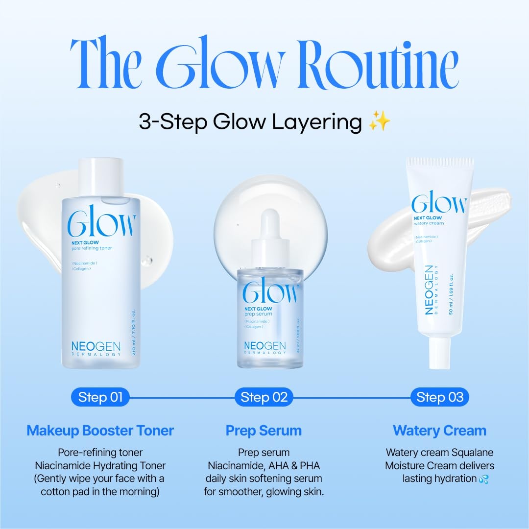 image:imageNEOGEN Dermalogy Next Glow Prep Serum 32ml 108 floz Pore Care amp Glass Skin Serum with Niacinamide 20000PPM PHA 10 AHA 3 amp 8x Hyaluronic Acid 302 Makeup Adhesion KBeauty