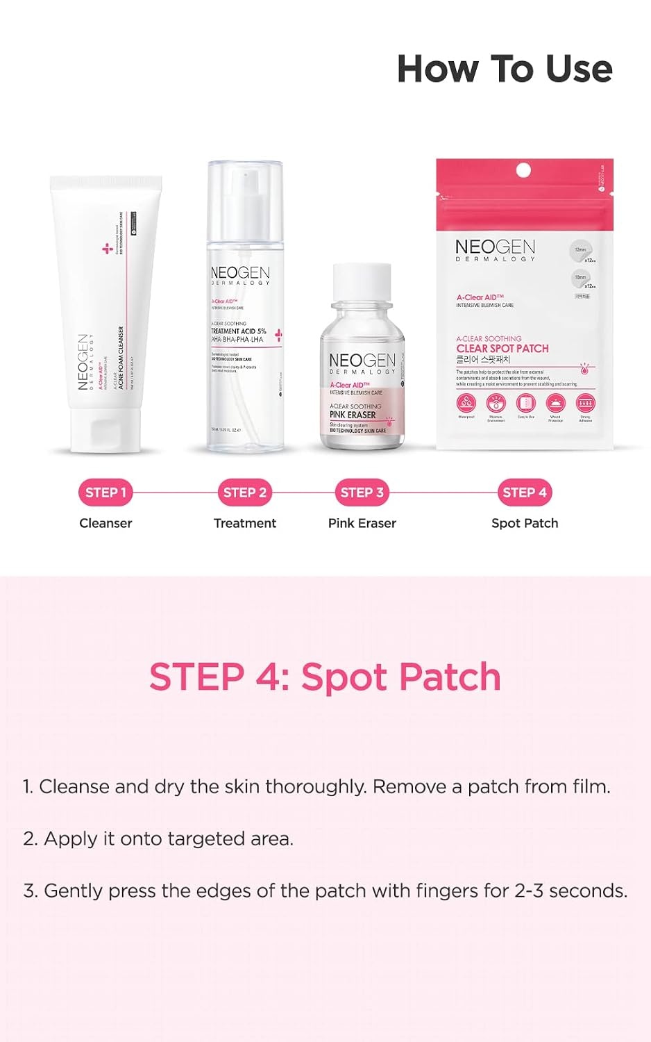 image:imageDERMALOGY by NEOGENLAB AClear Soothing Acne Care 4 Pack1 Count Pack of 1